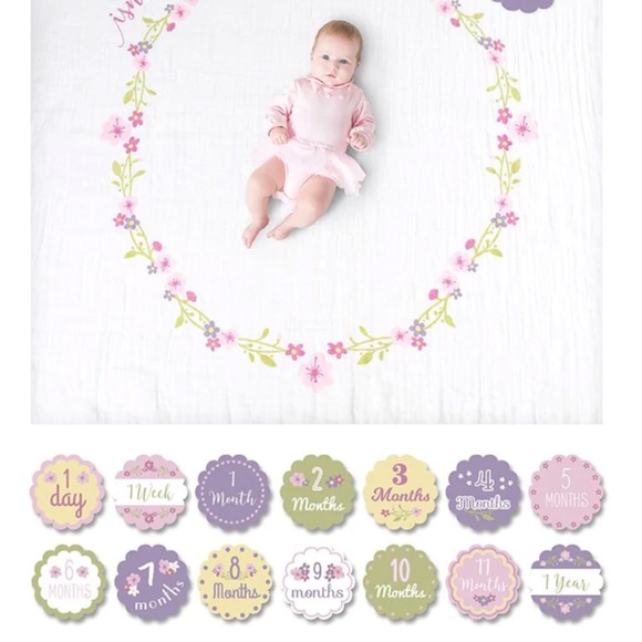 New!! 🤩 Baby Milestone Swaddle & Cards - Picture 6 of 7